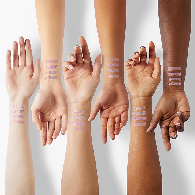 Palladio Eyeshadow Quads Velvety Pigmented Blendable Matte, Metallic & Shimmer Finishes, Creamy Formula, Four Way Quad Eye Shadow Palette, Talc-Free (Girly)