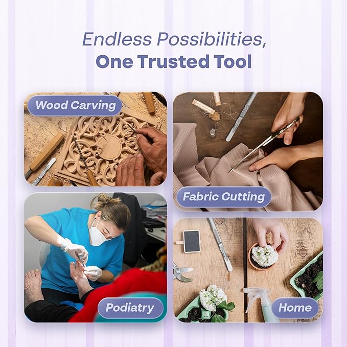 10R Blades Dermaplaning Kit Containing 10r Blades Scalpels Pack of 100 with Scalpel Handle #3 + 10R Scalpel Blade Remover Box + Hemostat by Mymed