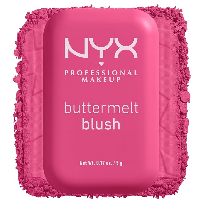 NYX PROFESSIONAL MAKEUP Buttermelt Powder Blush, Fade and With Time