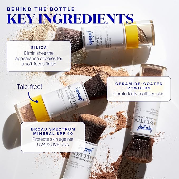 Supergoop! (Re)setting 100% Mineral Powder, Deep - 0.15 0.15 oz