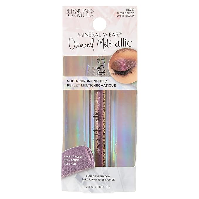 Cream Eyeshadow BY Physicians Formula Mineral Wear Diamond Metallic Eye Makeup Precious Purple