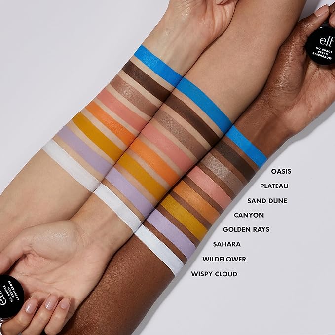e.l.f. No Budge Cream Eyeshadow, 3-in-1 Eyeshadow, Primer & Liner With Crease-Resistant Color & Stay-Put Power, Vegan & Cruelty-Free, Wildflower