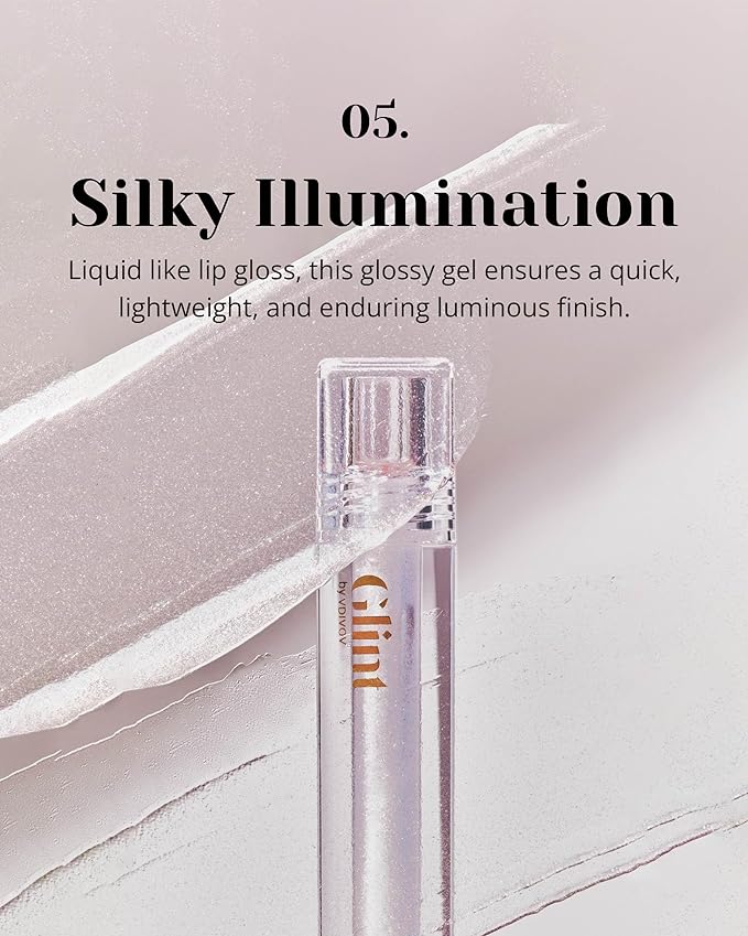 Glint Liquid Gel Highlighter (Dewy Moon, 0.) - Nose, Lips. 1oz