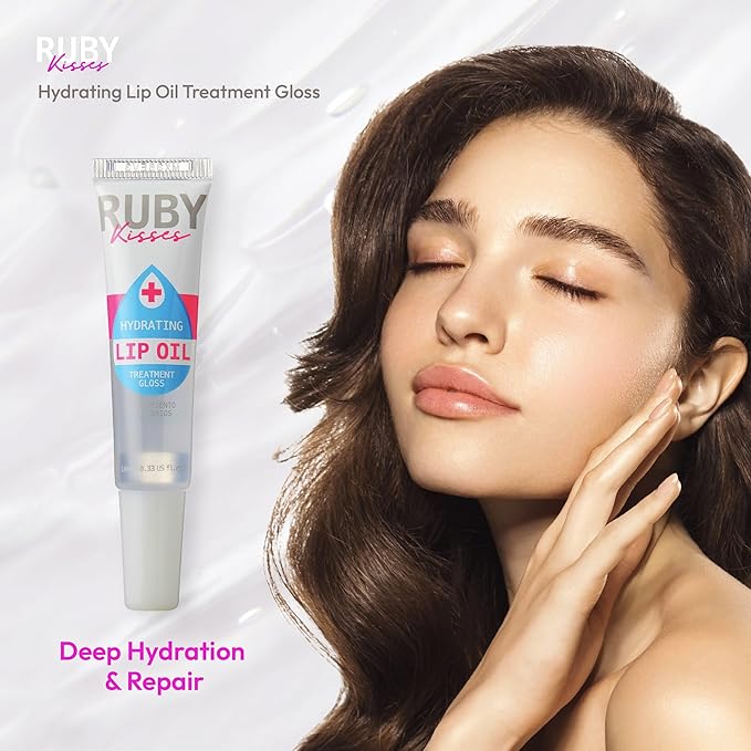 Ruby Kisses Hydrating Lip Gloss Clear Hydrating Lip Gloss (3 PACK)