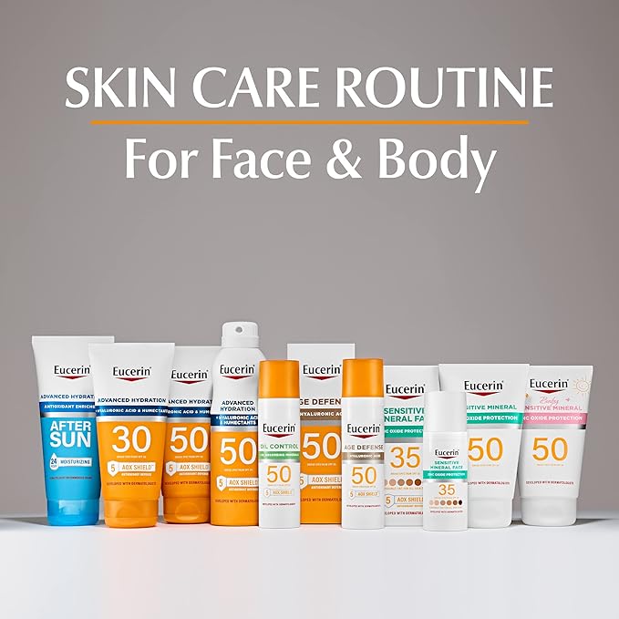 Eucerin Sun Advanced Hydration SPF 50 Sunscreen Lotion, 5 Fl Oz Tube