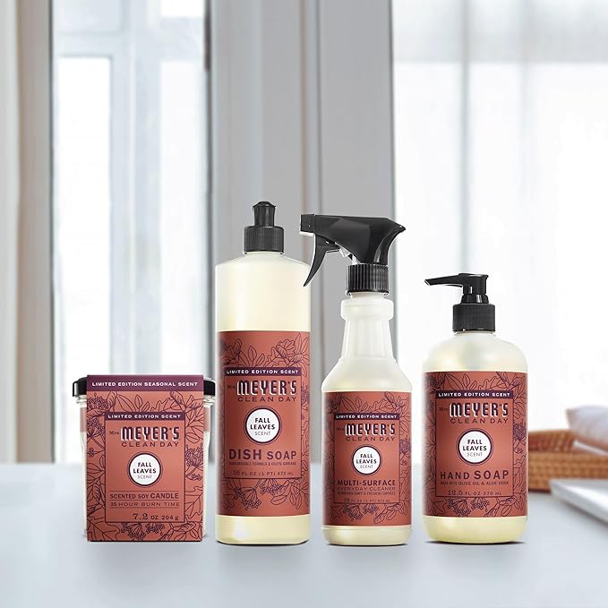 MRS. MEYER'S CLEAN DAY Liquid Hand Soap, Fall Leaves Scent, 12.5 fl oz (Pack of 1)