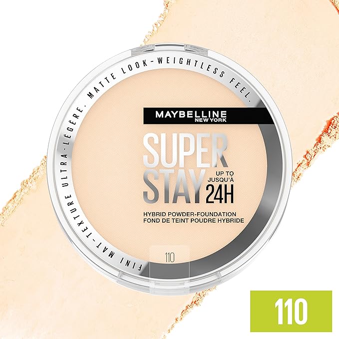 Maybelline Super Stay Up to 24HR Hybrid Powder-Foundation, 1 Count