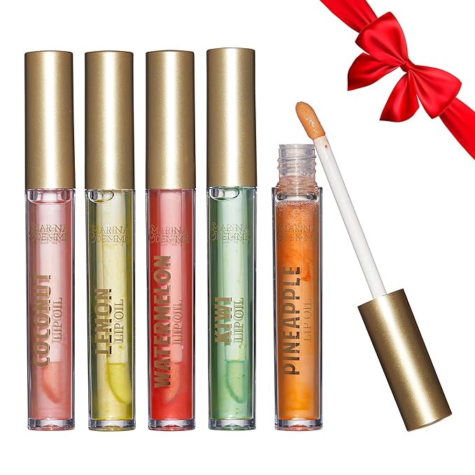 Marina and Demme 5 Piece Tropical Lip Oil Glosses