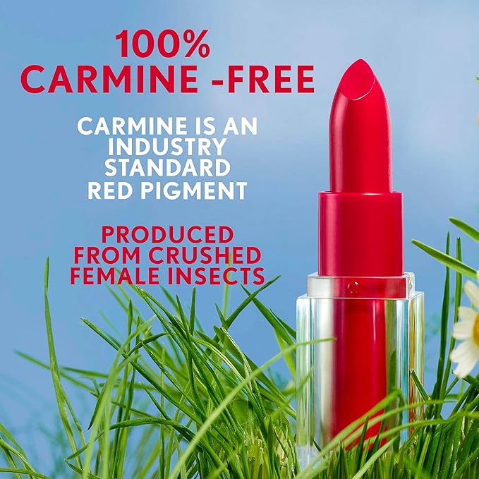 COVERGIRL Clean Lip Color, Crimson Doll, Satin Finish, Squalane, Avocado & Aloe, Carmine-Free, Non-Drying, 0.12oz