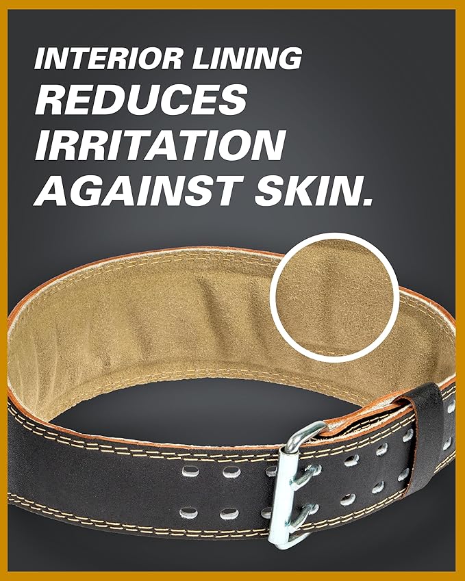 Harbinger Harbinger Padded Leather Belt Black