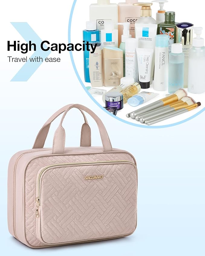 Bagsmart travel toiletry bag hanging