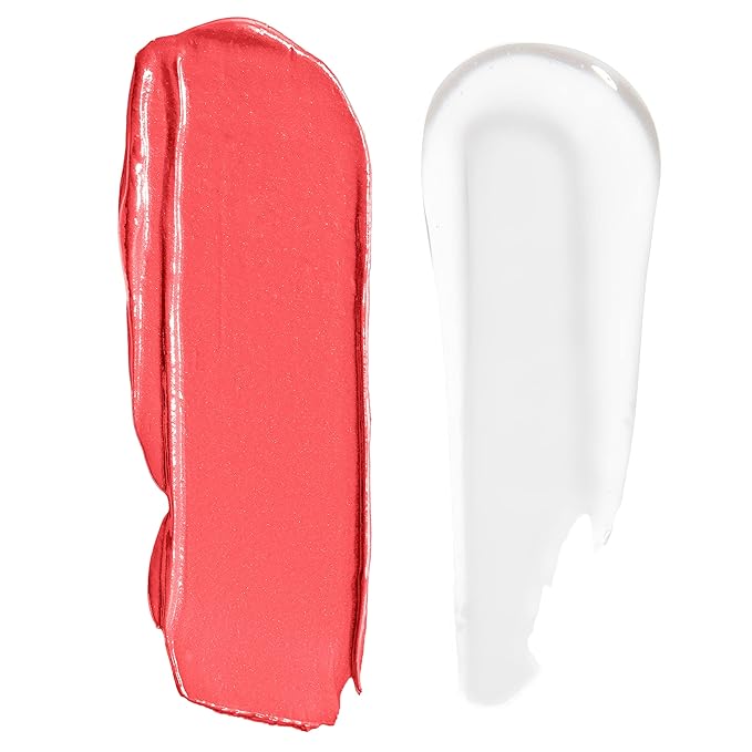 wet n wild Megalast Lock 'N' Shine Lip Color + Gloss Lipstick Shining Hybiscus (Pack of 2)