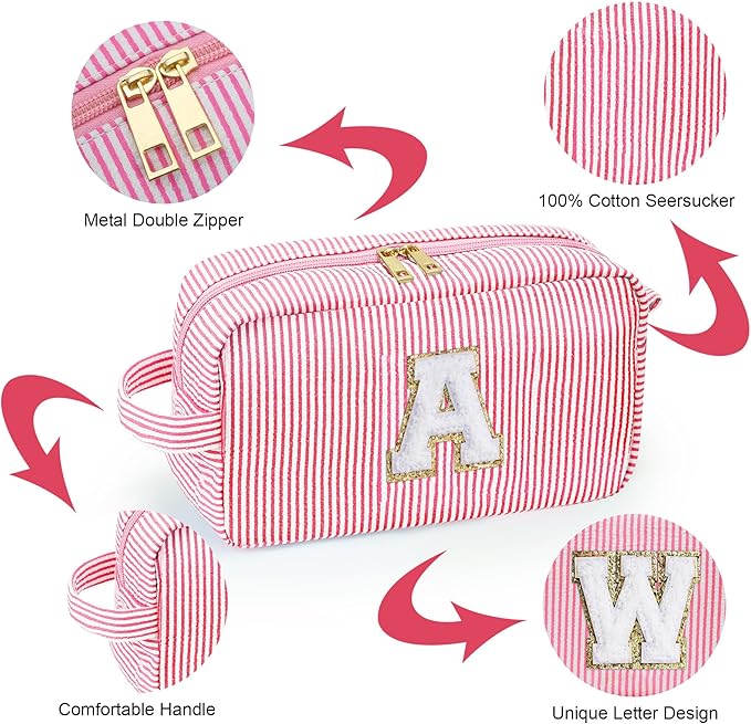 YOOLIFE Initial Makeup Bag for