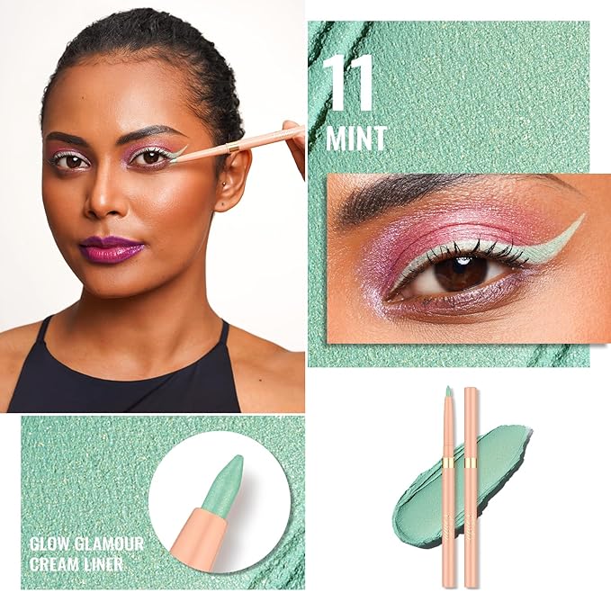 Oulac Waterproof Lipliner Pencil Set - Smooth and Creamy, Retractable Lip Makeup for Precision Application, Vegan & Cruelty-Free