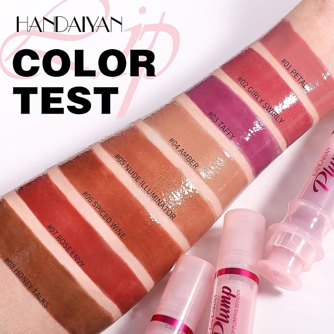 Plumping Lip Oil with Fresh Ginger Extract - Instant Fuller Lips, Ultra-Hydrating & Nourishing Glossy Lip Glow Oil, Lip Plumping Booster for Smooth, Defined Lips (#05 NUDE ILLUMINATOR, 1)