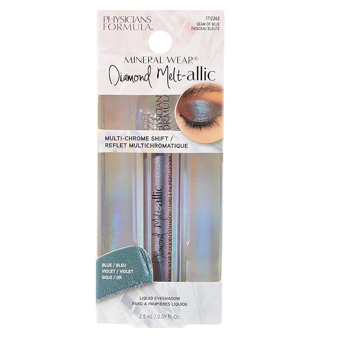 Cream Eyeshadow By Physicians Formula Mineral Wear Diamond Metallic Liquid Eyeshadow Beam of Blue