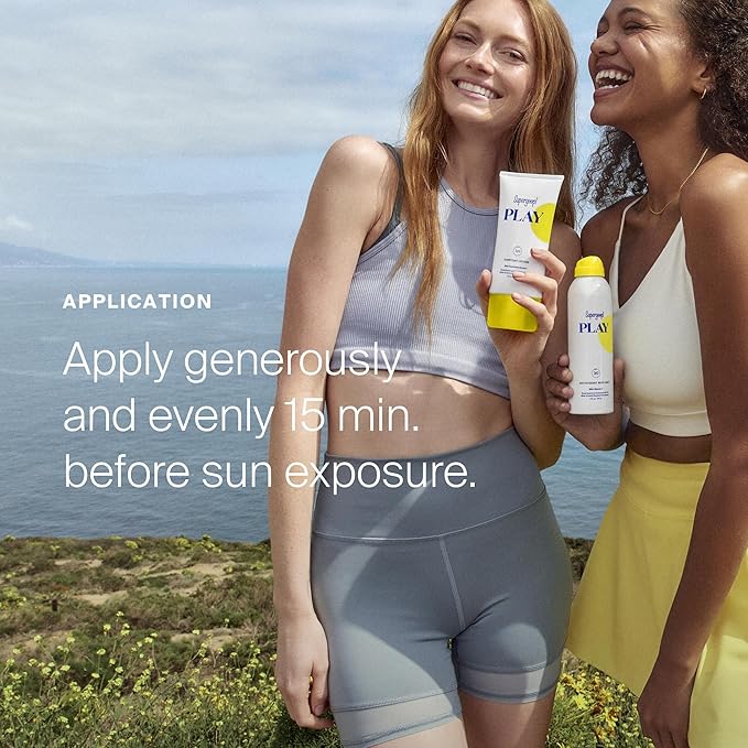 Supergoop! PLAY Antioxidant Body Mist w/ Vitamin C, 3 fl oz - SPF 50 PA++++ Broad Spectrum Sunscreen - Body Spray for Sensitive Skin - Clean Ingredients - Great for Active Days