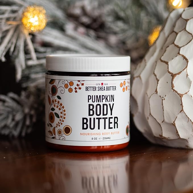 Pumpkin Body Butter with Organic Shea Butter | Pumpkin Spice Lotion for Women | Non Greasy Body Cream | Fall Body Care Favorite with Pumpkin Spice Scent