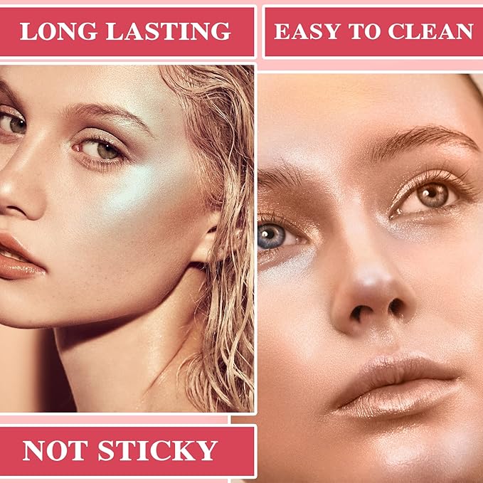 Polvo De Hadas Highlighter Powder Stick Body Face Makeup Gift-White