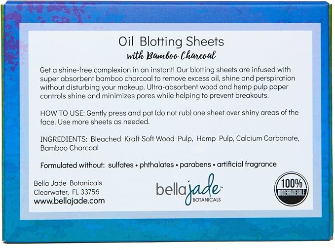 Oil Blotting Paper Sheets – Instantly Absorbs Excess … (charcoal)