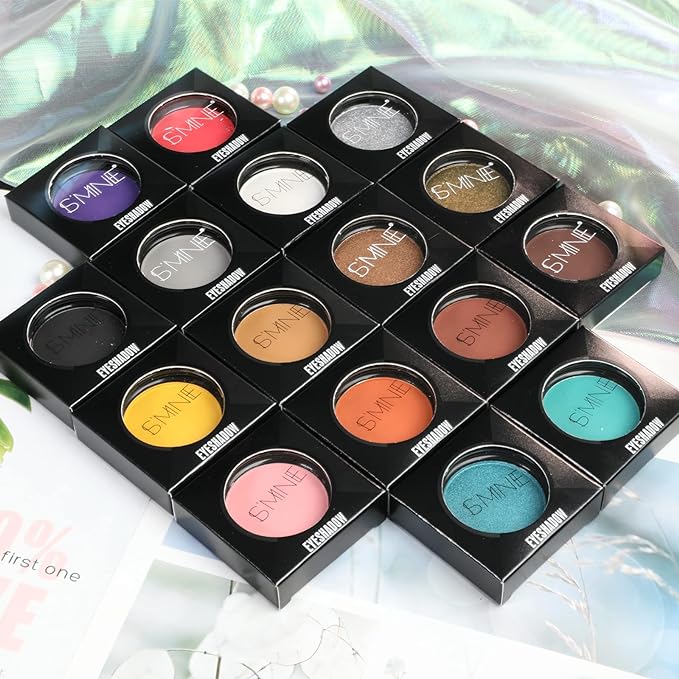IS'MINE Single Sky Blue Matte Eyeshadow, High Pigment, Longwear, Intense Color Best Pressed Eye Makeup for Day & Night
