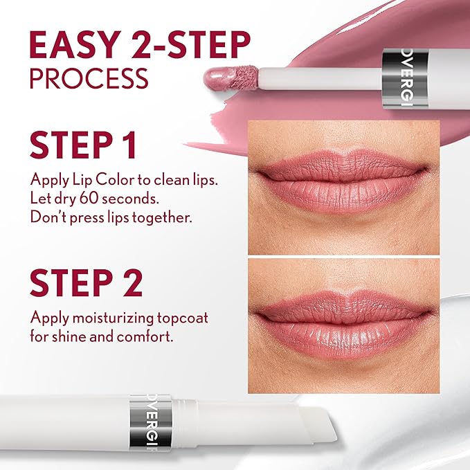 COVERGIRL Outlast All-Day, 050 Heat Wave, Lip Color, 24-Hour Wear, Hydrating Balm, Kiss-Proof, Moisturizing, Vegan Formula, 0.07oz/0.08oz