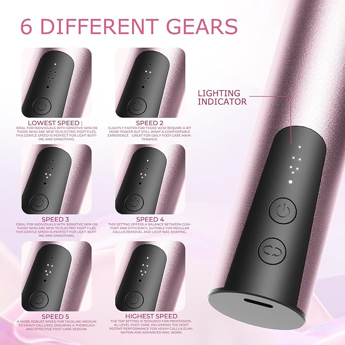 krofaue Electric Callus Remover for