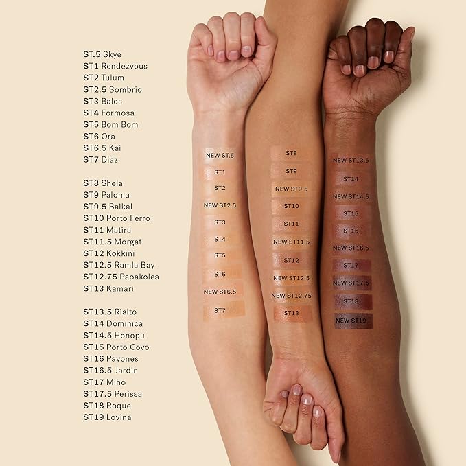 ILIA - Super Serum Skin Tint SPF 40 | Non-Comedogenic, Vegan, Lightweight to Help Against Blue Light, + Pollution while Hydrating, Smoothing, + Refining (Bom Bom ST5, 1 fl oz | 30 ml)