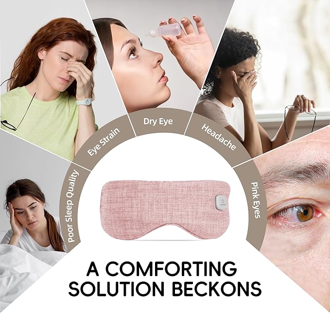 Graphene heated eye mask -