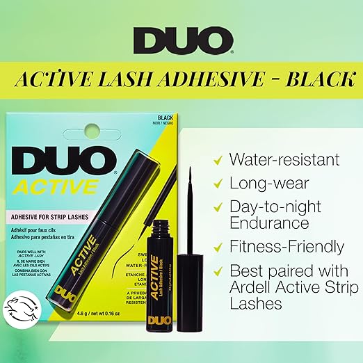 DUO Active Black Adhesive for Strip Lashes 4.6g / net wt 0.16 oz