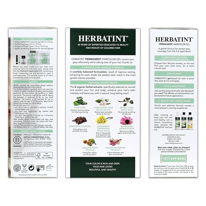 Herbatint Permanent Haircolor Gel, 9N