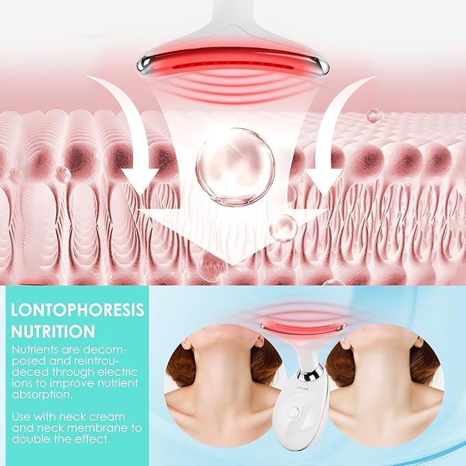 Facial Massager Red-Light-Therapy-for-Face and Neck, Face π² culpting Wand with 7 Color