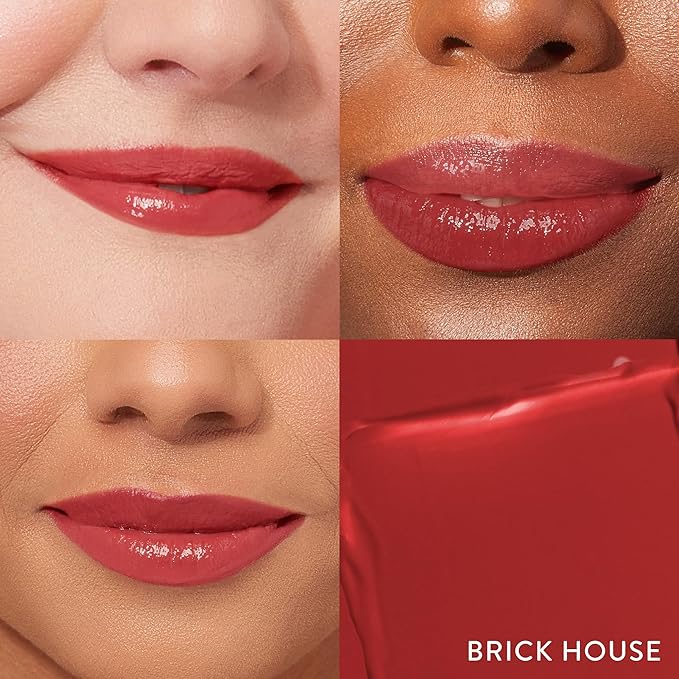 LAURA GELLER NEW YORK Jelly Balm Moisturizing Tinted Lipstick Duo, Hydrating Hydrating Vitamin E - Semi-Shine Finish |Tinted Lip Balm Set Brick House & In the Buff