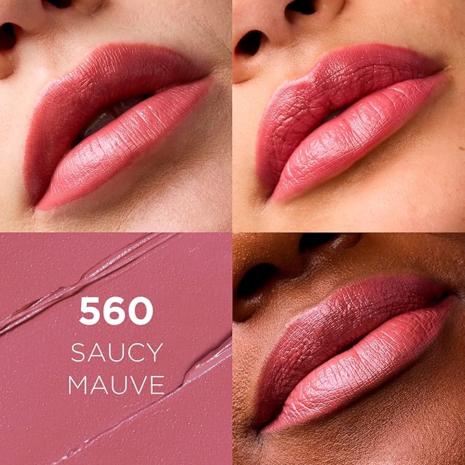 L’Oréal Paris Colour Riche Original Creamy, Hydrating Satin Lipstick with Argan Oil and Vitamin E, Saucy Mauve , 1 Count