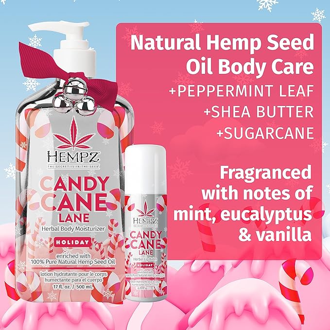 Hempz Holiday Gift Set, Candy Cane Moisturizing