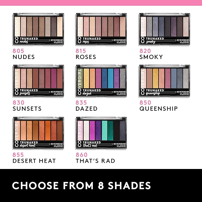 COVERGIRL Trunaked Palette Expansion Eye Shadow Palette, Dazed 835, 0.22 Ounce, Pack of 1