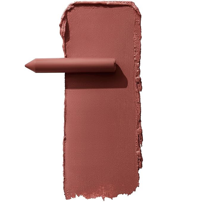 Maybelline Super Stay Ink Crayon Lipstick Makeup, Precision Tip Matte Lip Crayon with Built-in Sharpener, Longwear Up To 8Hrs, Enjoy The View, Red Brown, 1 Count