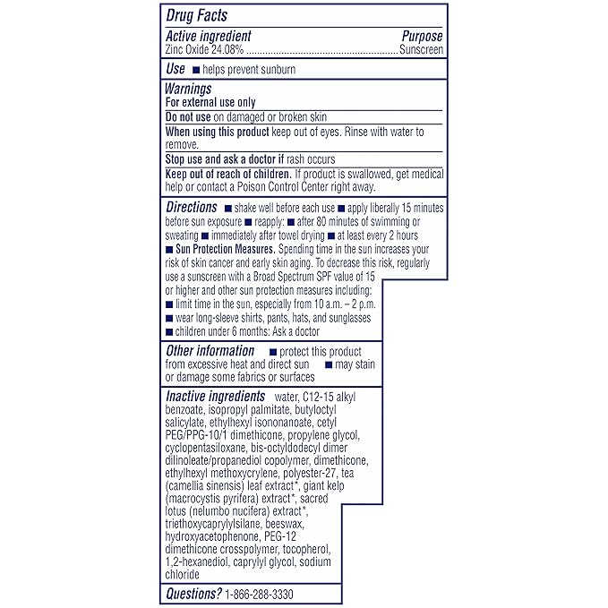 Coppertone Pure and Simple Zinc Oxide Mineral Sunscreen Lotion SPF 50, Body Sunscreen, Water Resistant, Broad Spectrum SPF 50 Sunscreen for Sensitive Skin, 6 Fl Oz Bottle