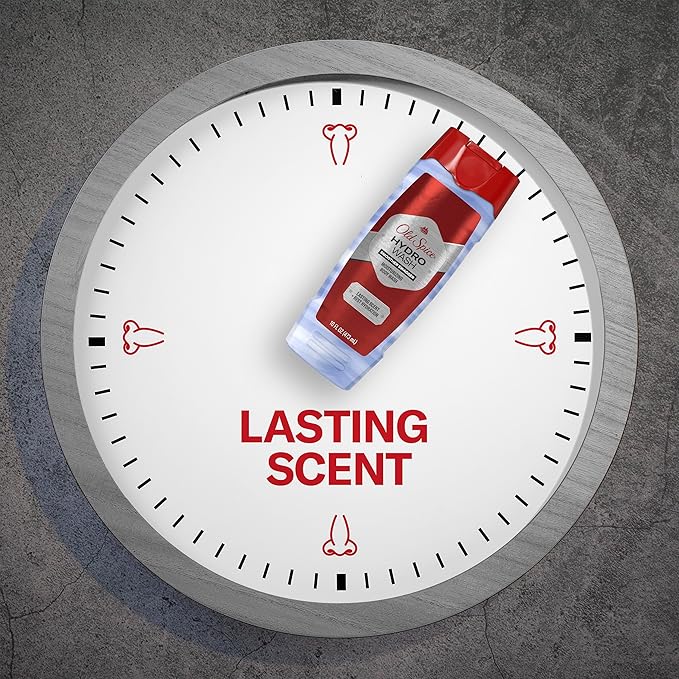Old Spice Moisturizing Body Wash for Men, Hydro Wash, 2-in-1 Long Lasting Scent & Deep Hydration, 24/7 Shower Fresh, Smoother Swagger Scent, 16 oz (Pack of 4)