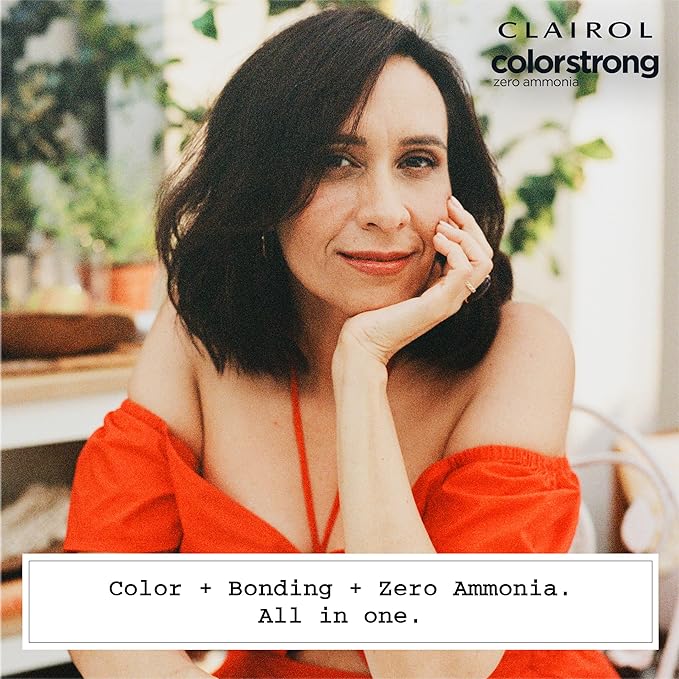 Clairol ColorStrong Permanent Zero Ammonia Hair Dye, 1.0 Black - Hawaii Hair Color, Pack of 1