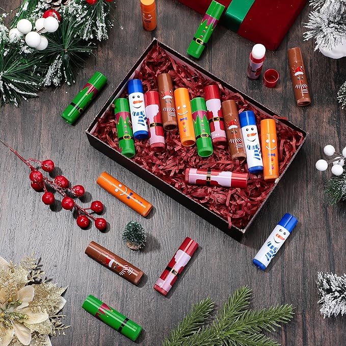 100 Pcs Christmas Lip Balm Lip