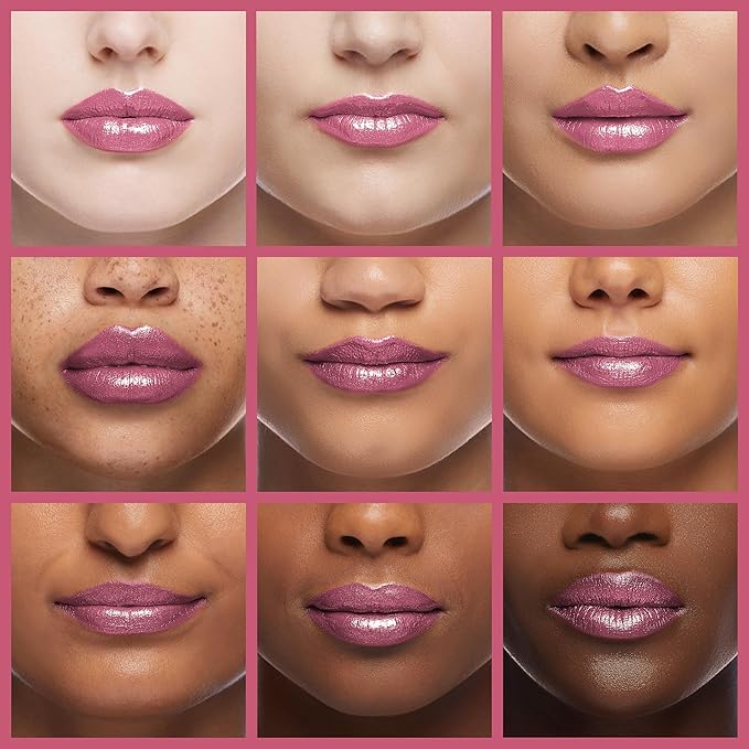 Oulac Pink Lipstick for Women with Metallic 3D Shine Lightweight Hydrating Formula, High Impact Lip Color, Vegan Beauty, Full Coverage Lip Makeup, Christmas Gifts for Women, Hip & Hippie(11)