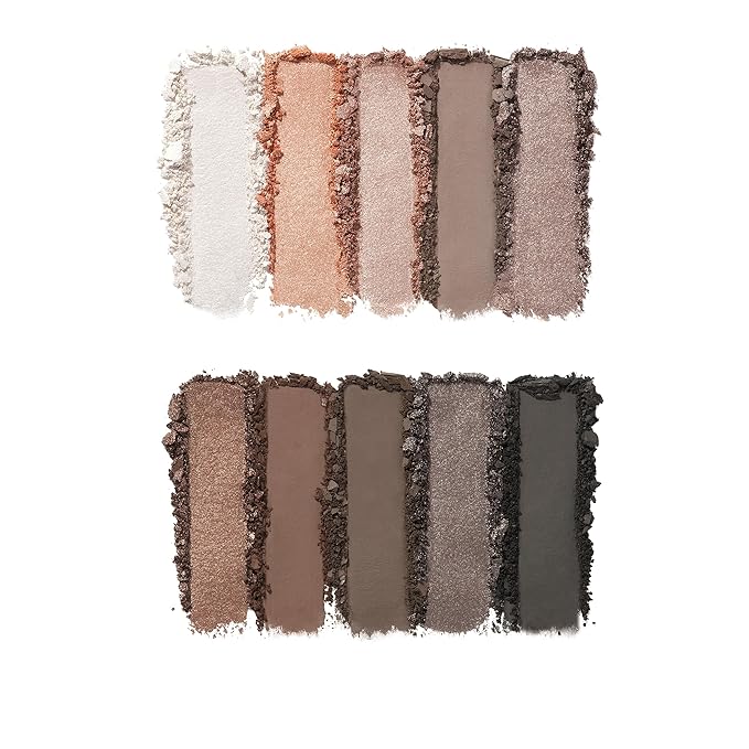 e.l.f. Perfect 10 Eyeshadow Palette, Ten Ultra-pigmented Nude Shades, Blendable Formula, Vegan & Cruelty-free, Everyday Smoky (Packaging May Vary)