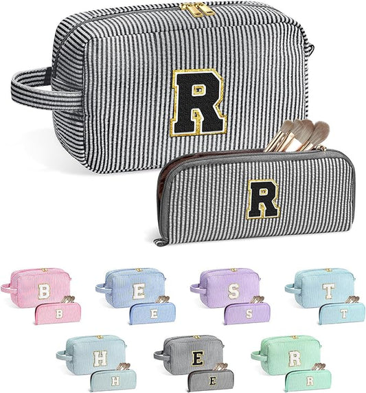 YOOLIFE Initial Makeup Bag for