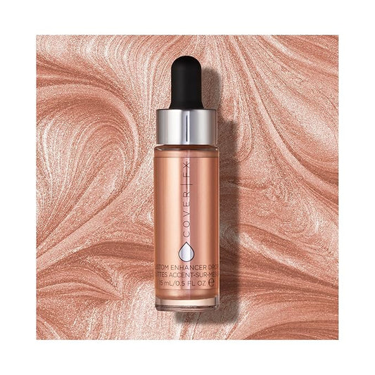 COVER FX Custom Enhancer Drops - Rose Gold: Liquid Highlighter 15mL