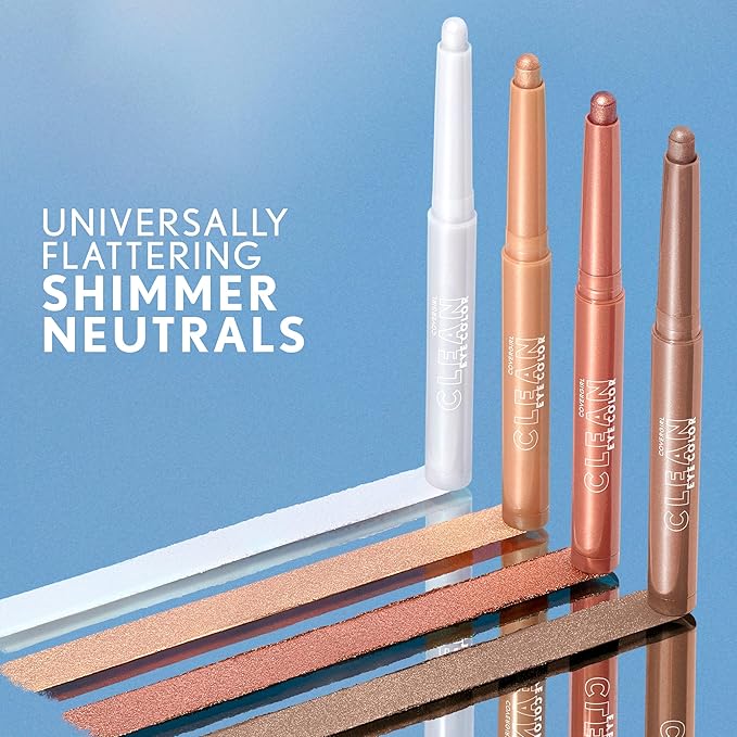 Covergirl Clean Eye Color, Sunrise Beam, Eyeshadow Sticks, Ultra Creamy Formula, Lightweight, Buildable Formula, Lasts All Day, Smudge-Proof, 0.05oz