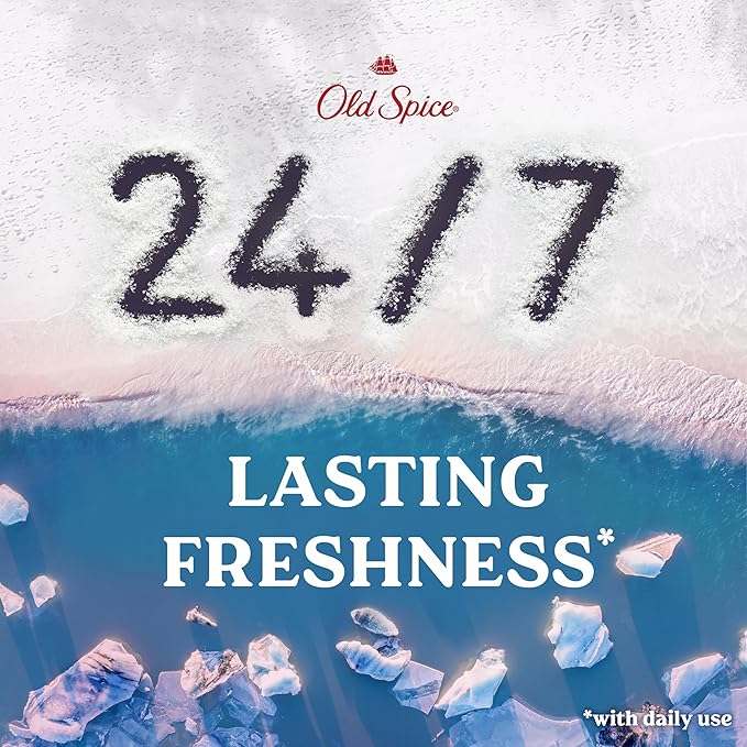 Old Spice GentleMan's Exfoliating & Moisturizing Body Wash for Men, 24/7 Shower Fresh with Long Lasting Scent, Renewing Vitamin B3 Blend, Himalayan Sea Salt + Glacier Water Scent, 26 oz