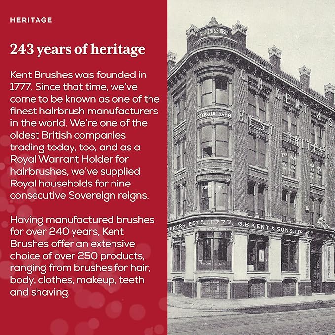 Kent 12T Graphite Wide Tooth Detangling Comb - 5.5" Handmade Pocket Comb for Thick, Curly, and Wavy Hair, Large Tooth Grooming Combs for Hair, Beard, and Mustache - Saw-Cut and Hand Polished