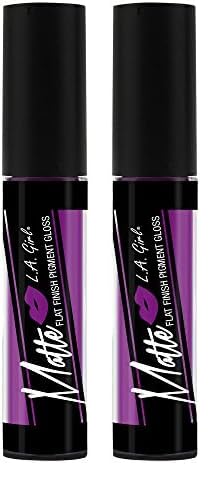 L.A. Girl Matte Flat Finish Pigment Gloss, Stunner, 0.17 Ounce (Pack of 2)