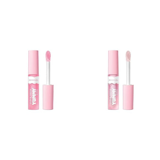 COVERGIRL Clean Fresh Yummy Gloss Lip Gloss 2 Pack - Sugar Poppy and Let's Get Fizzical
